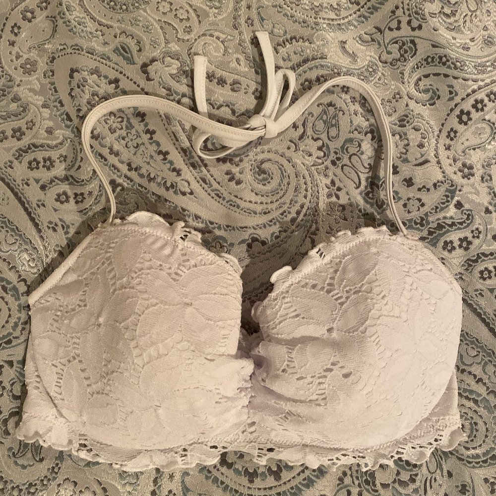 Swim Top white eyelet VS